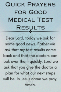 quick prayer for medical pic