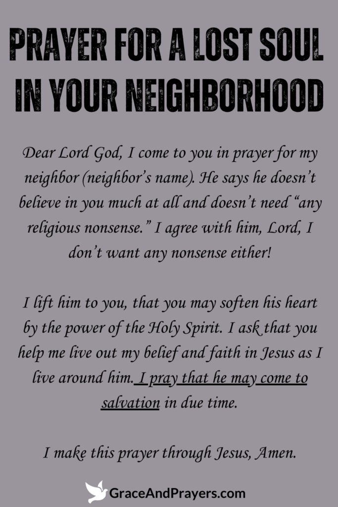 5 Powerful Prayers For a Lost Soul - Grace and Prayers