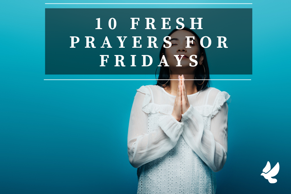 woman praying at the start of her friday