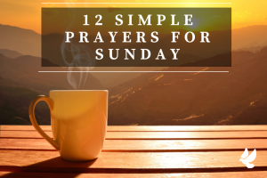 praying at the start of sunday
