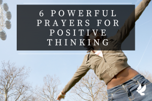 woman praying outside for more positive thinking