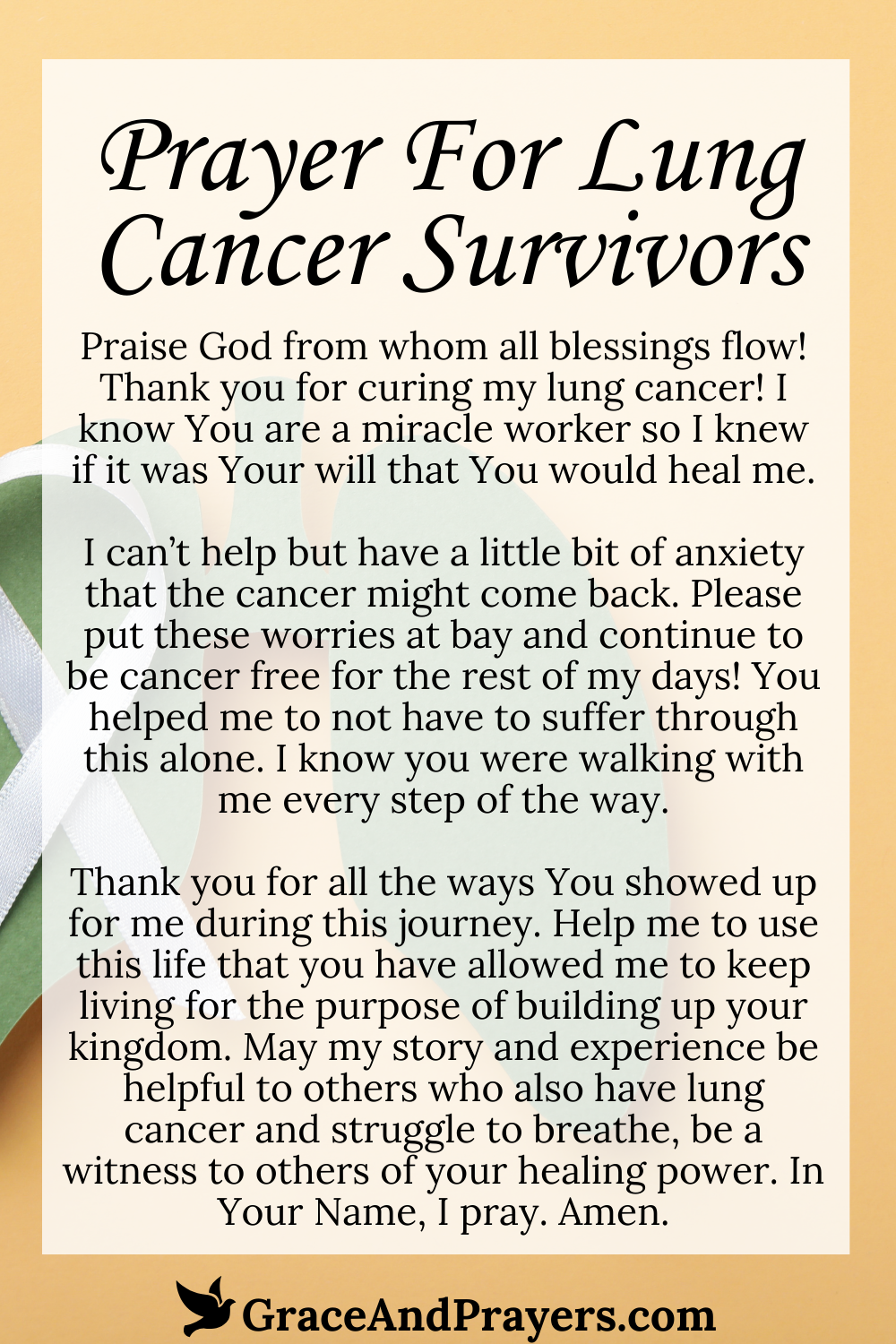 6 Restorative Prayers For Lung Cancer Grace And Prayers 6 Restorative Prayers For Lung Cancer Grace And Prayers