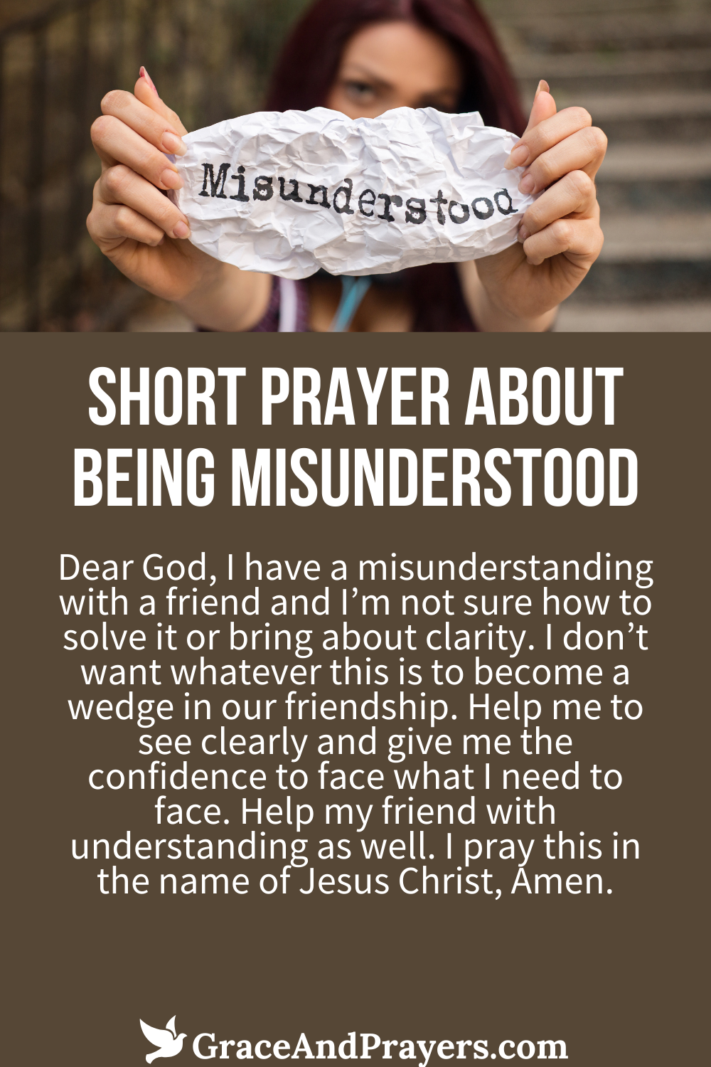 9 Honest Prayers About Being Misunderstood - Grace and Prayers