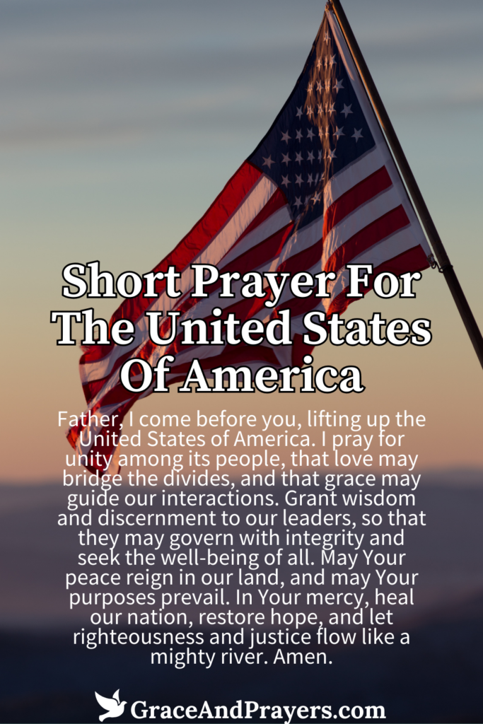 5 Uplifting Prayers For The United States Of America - Grace and Prayers