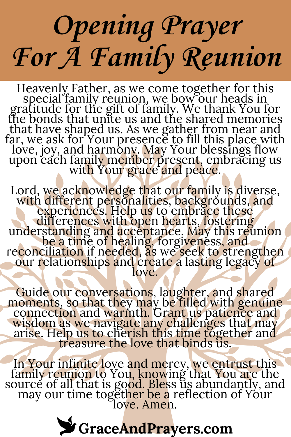 5 Positive Prayers For A Family Gathering - Grace and Prayers