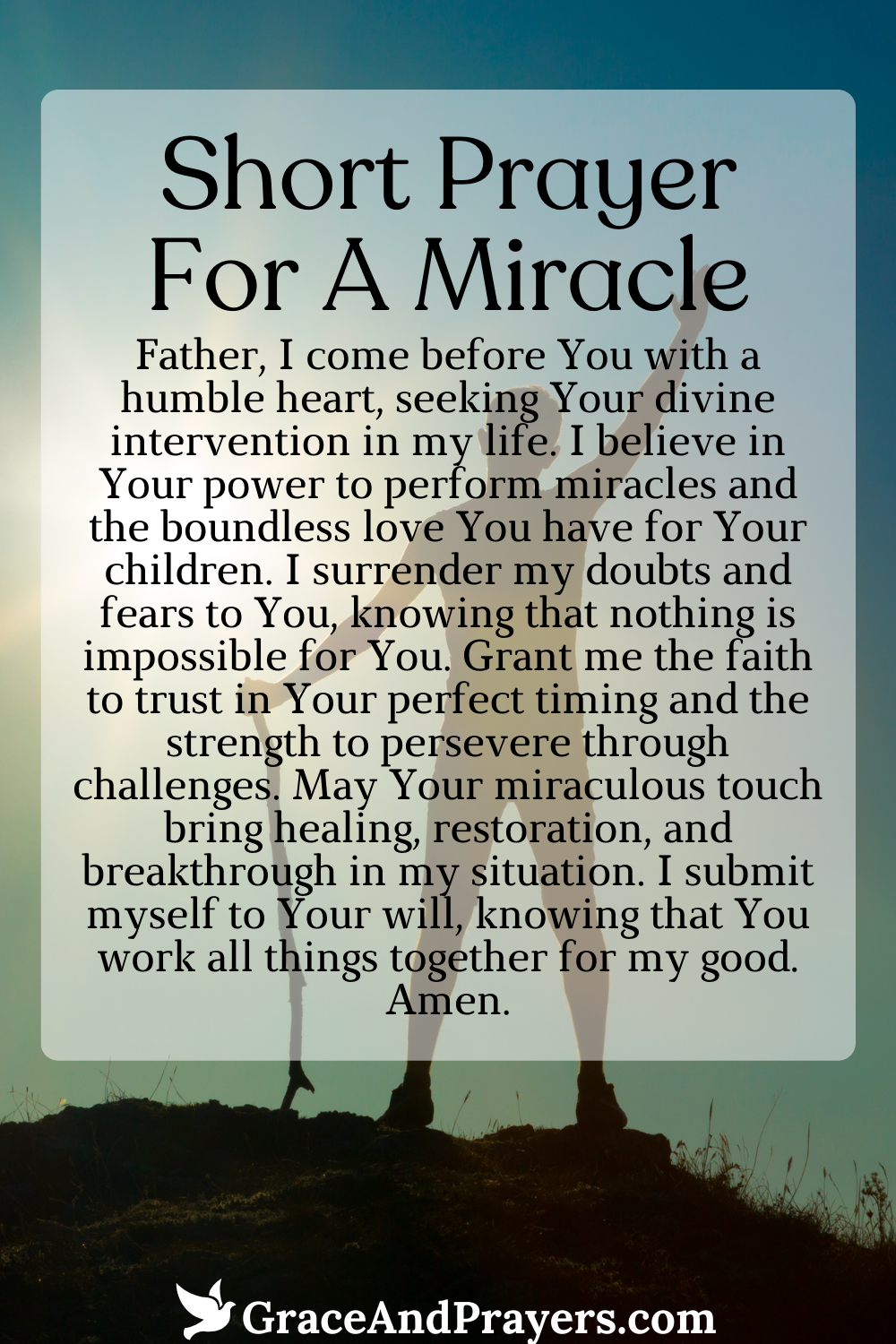 10 Hopeful Prayers For A Miracle - Grace and Prayers