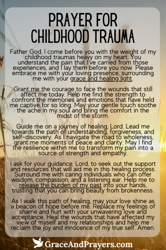 6 Supportive Prayers For Trauma - Grace and Prayers