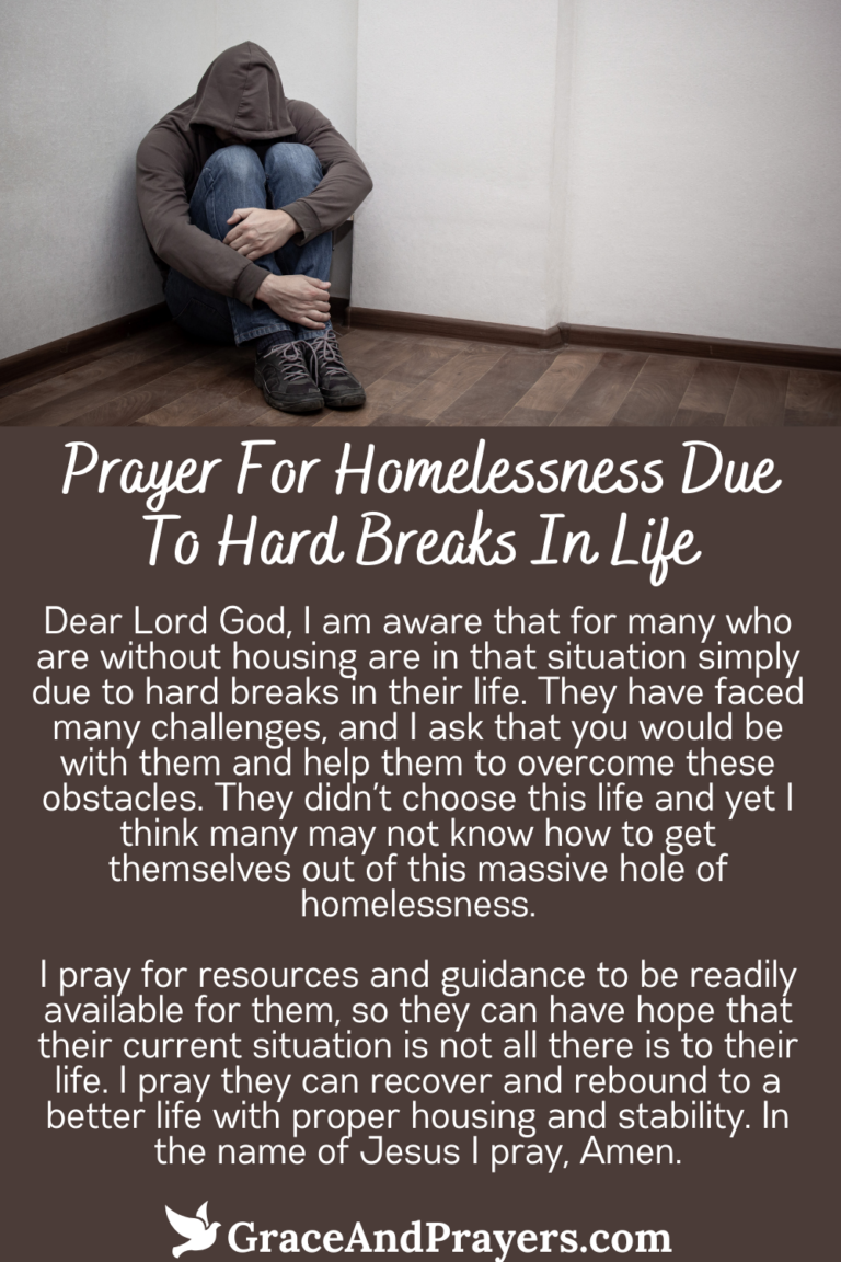 Homeless Faith 12 Caring Prayers For People Who Are Homeless - Grace and Prayers
