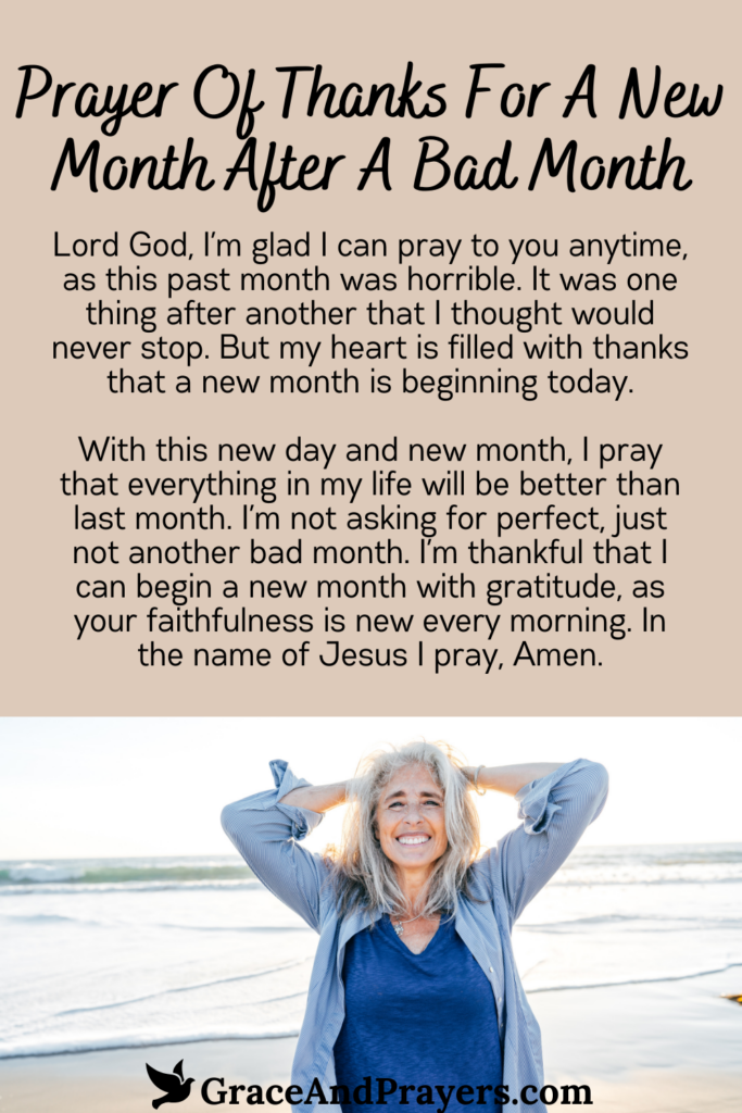 14 Thankful Prayers For A New Month - Grace and Prayers