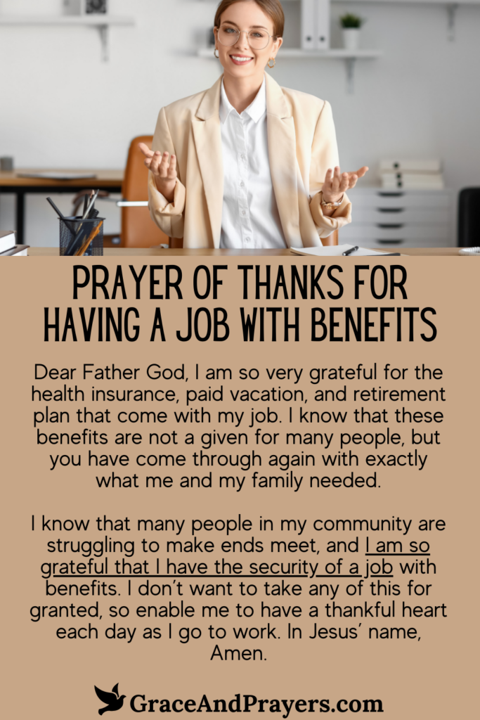 8 Thankful Prayers For Having A Job - Grace and Prayers