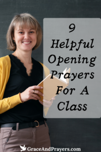 9 opening prayers for a class pin 