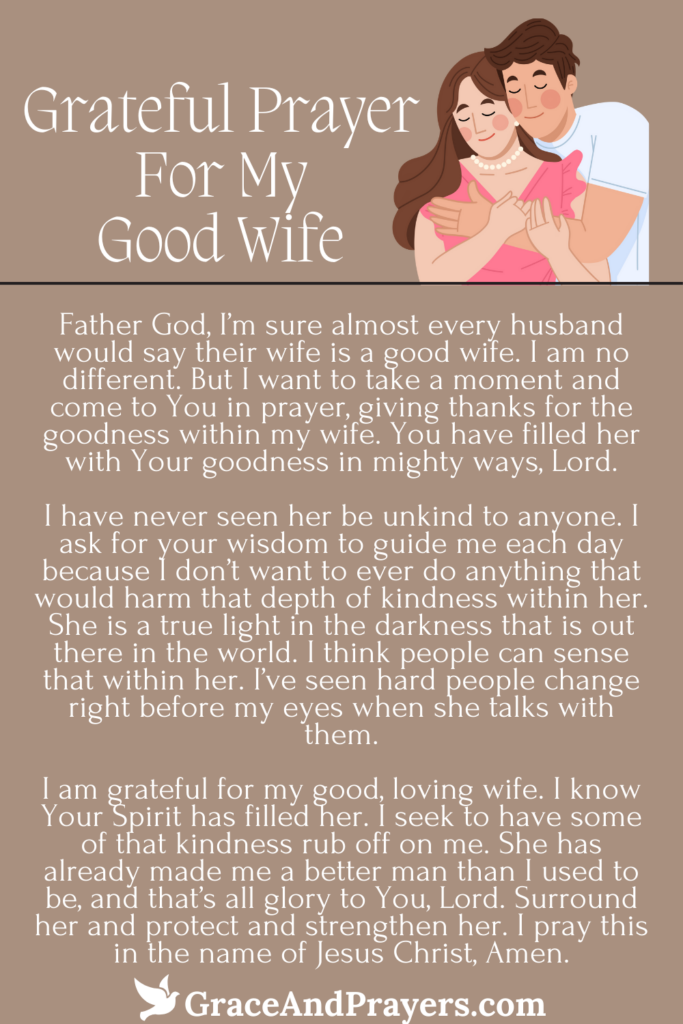 6 Loving Prayers Thanking God For My Wife Grace and