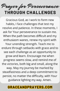 a prayer for perseverance through challenges pin 