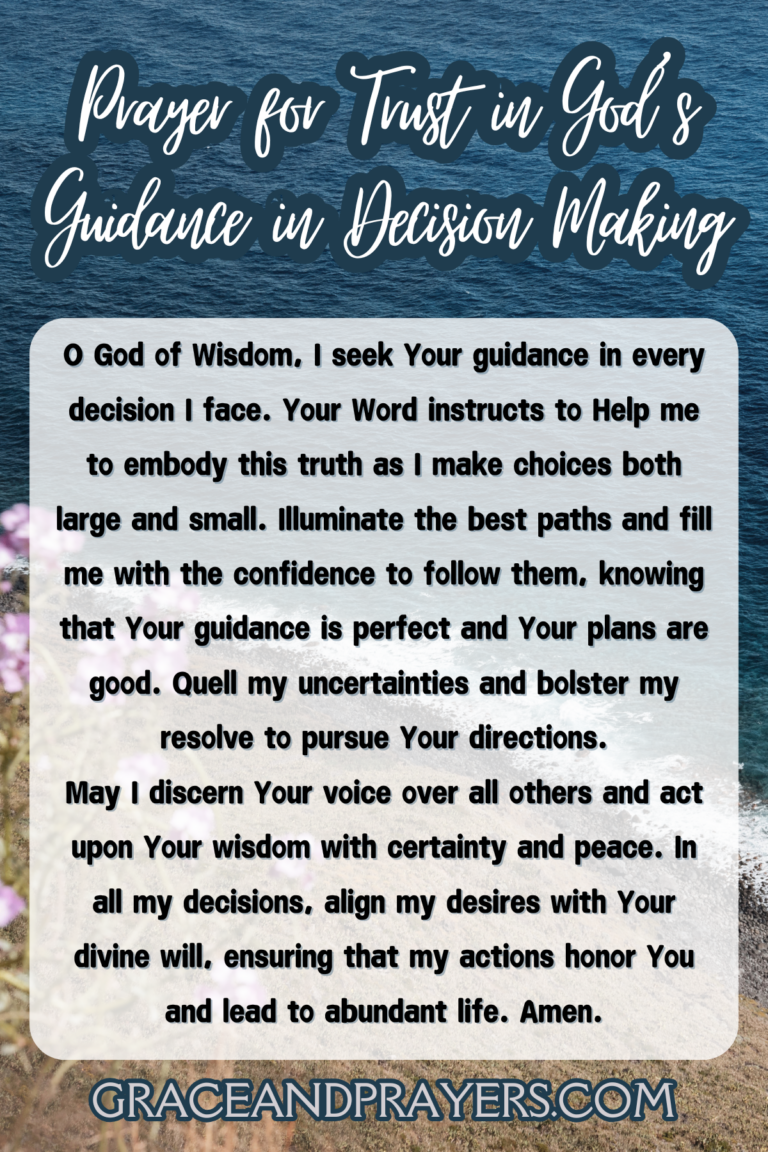 6 Prayers For Trust In God's Power - Grace and Prayers