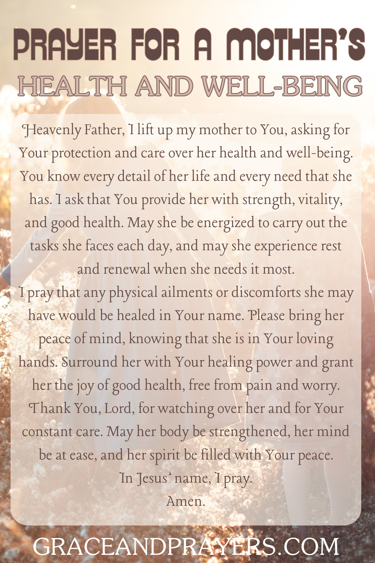 Great Description About Praying For Your Momfeed