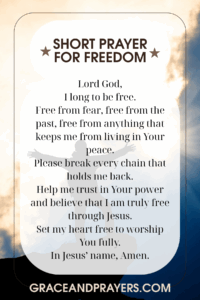 a brief prayer for freedom pin