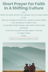 a brief prayer for faith in a shifting culture pin