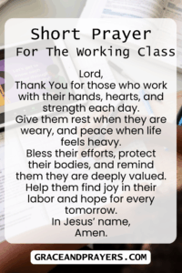 a brief prayer for the working class pin