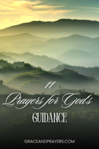 11 prayers for God's guidance pin