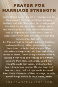 a prayer for marriage strength pin