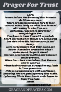 a prayer for trust pin