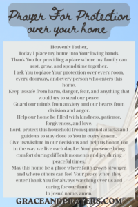 prayer pin for protection over your home