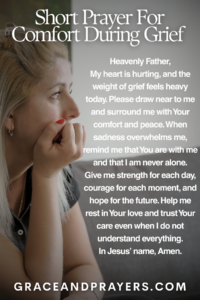 a brief prayer for comfort during grief pin